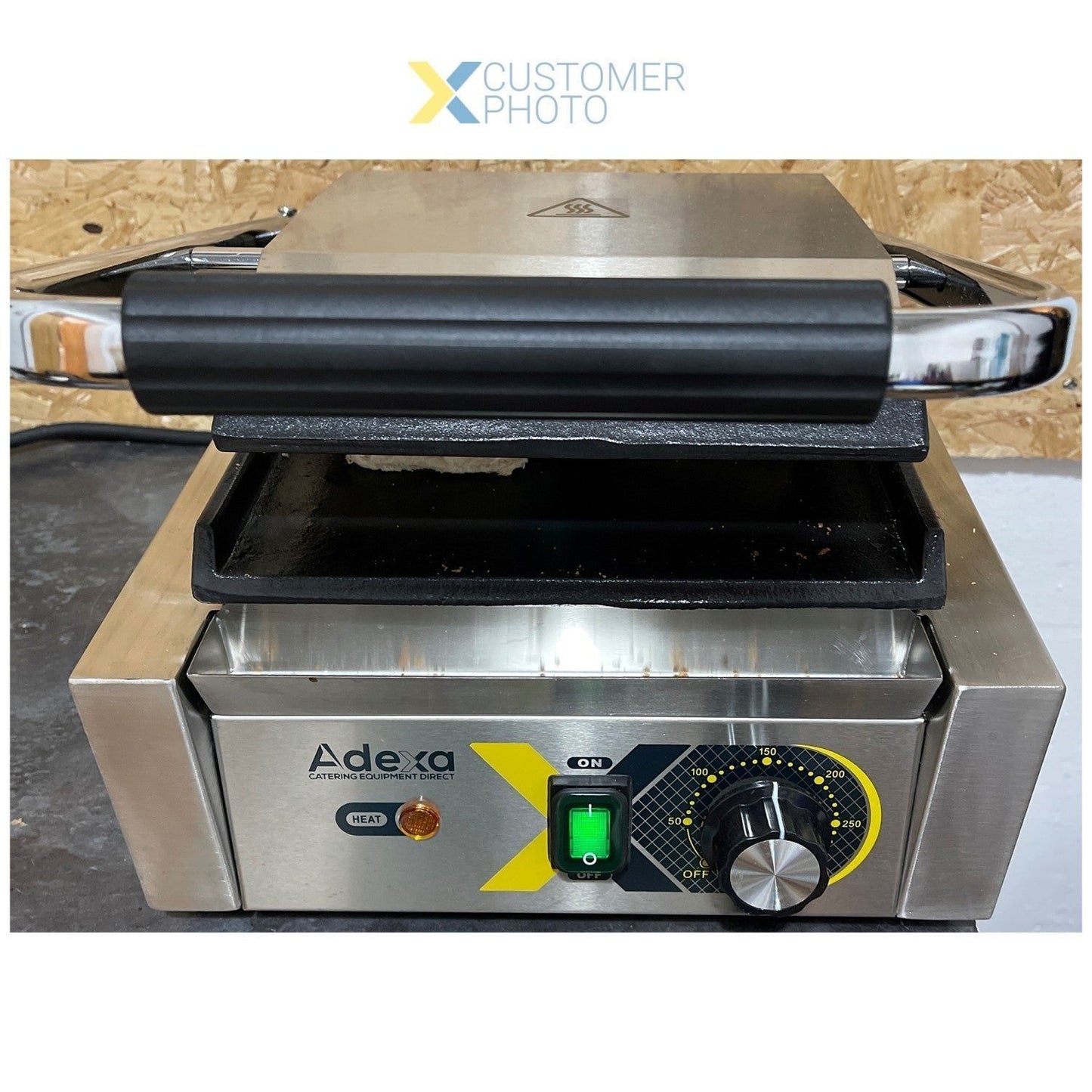 Heavy Duty Panini Contact grill Single Smooth | Adexa EGD10A