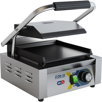 Heavy Duty Panini Contact grill Single Smooth | Adexa EGD10A