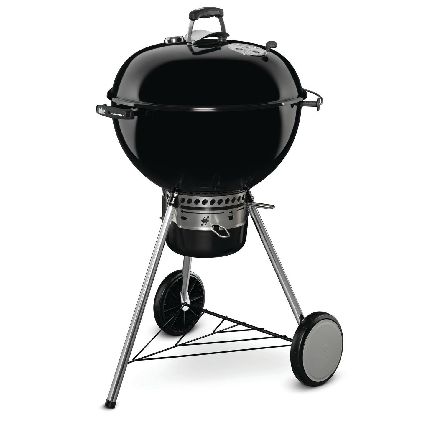 Weber Master Touch E-5750 57cm Charcoal BBQ – Black – Free Weber Rapidfire Chimney Charcoal Starter Set Included